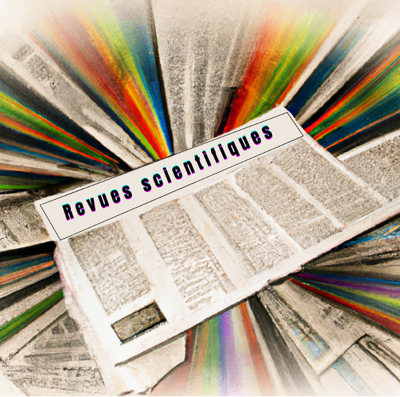 Allégorie des évolutions du système de publication des revues scientifiques avec l’arrivée du mouvement pour la science ouverte. Image créée avec l'aide de DALL-E 2.