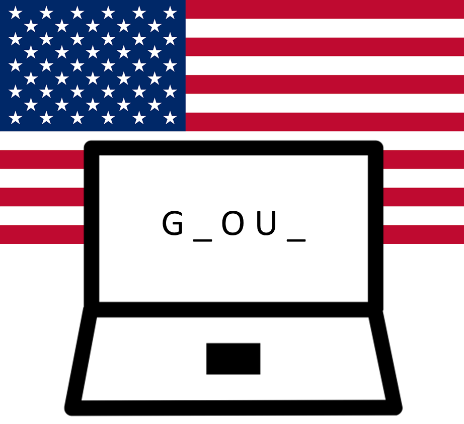 Dans l’étude de Butz (2007), les participants doivent former des mots en complétant les lettres manquantes. Lorsque le drapeau national est affiché au mur, les mots trouvés appartiennent davantage au champ lexical de l’unité (par exemple, sur l’image ci-dessus, les participants proposaient le mot « GROUP [groupe en français] »). Lorsque le drapeau est absent, les mots sont plus neutres (les participants complétaient par exemple par le mot « GLOUT [faire la moue en français] »). Images de wanvector.group du nounproject, et Clker-Free-Vector-Images de Pixabay